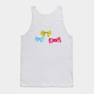 watercolor bow Tank Top